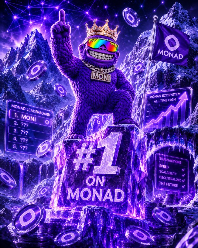 MONI number one on Monad poster